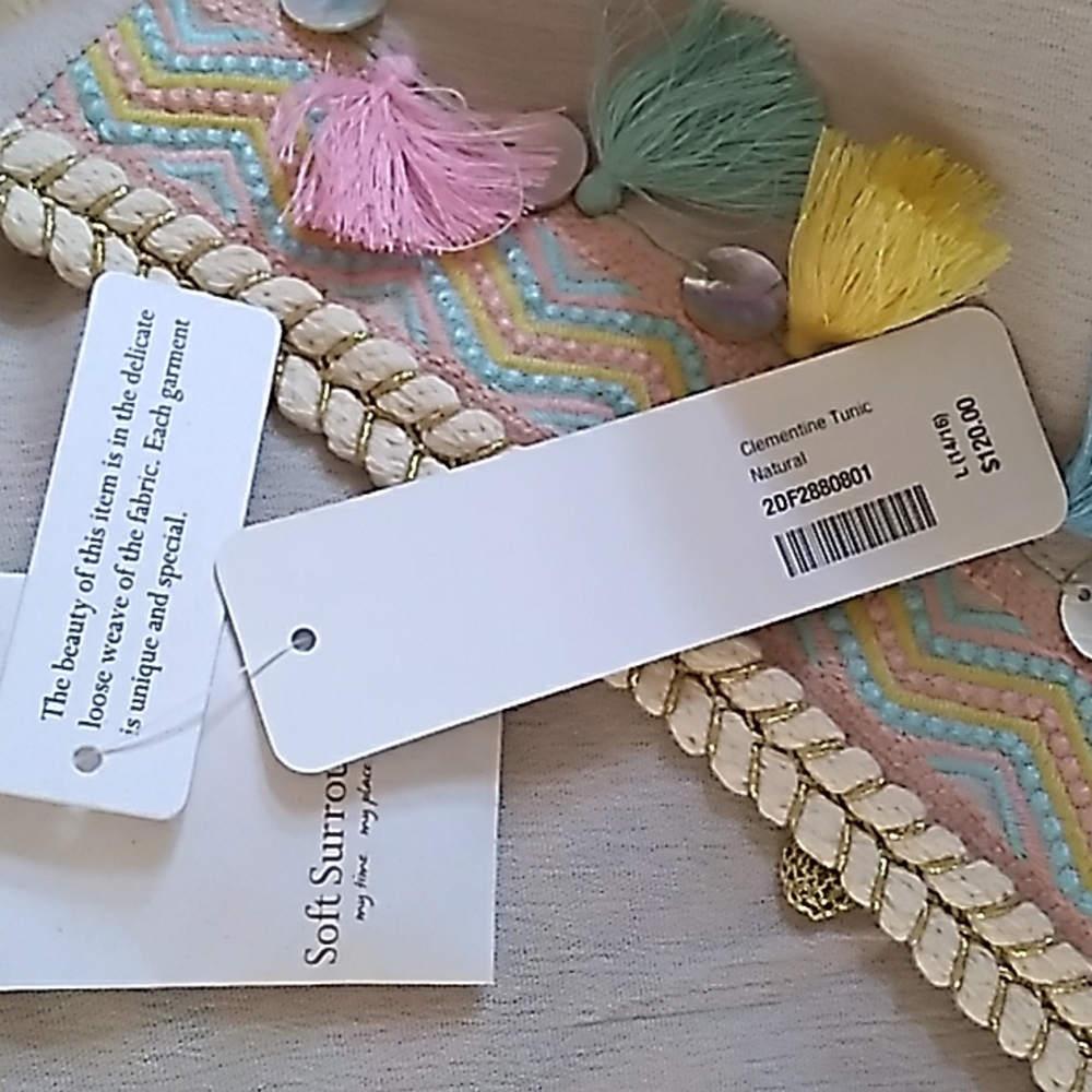 Soft Surroundings Natural Tassel Tunic - Picture 4 of 8